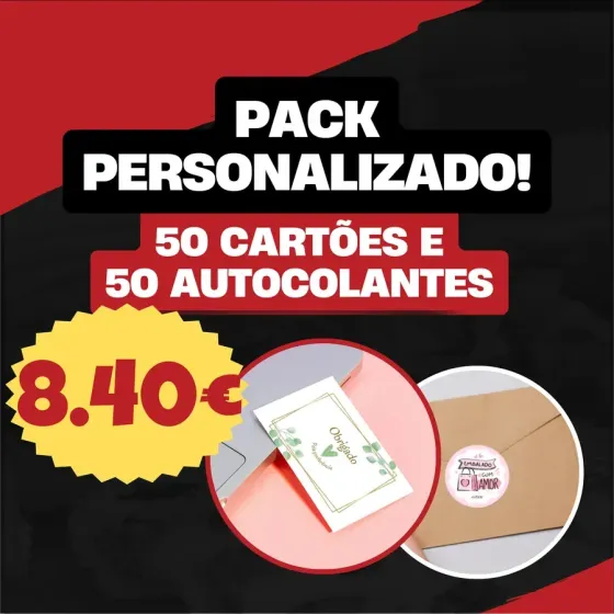 Pack Cartões e Autocolantes