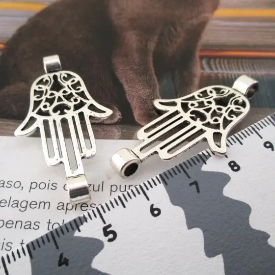 Pendente/Conector Hamsa -...