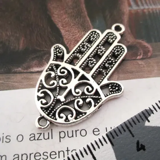 Pendente/Conector Hamsa -...