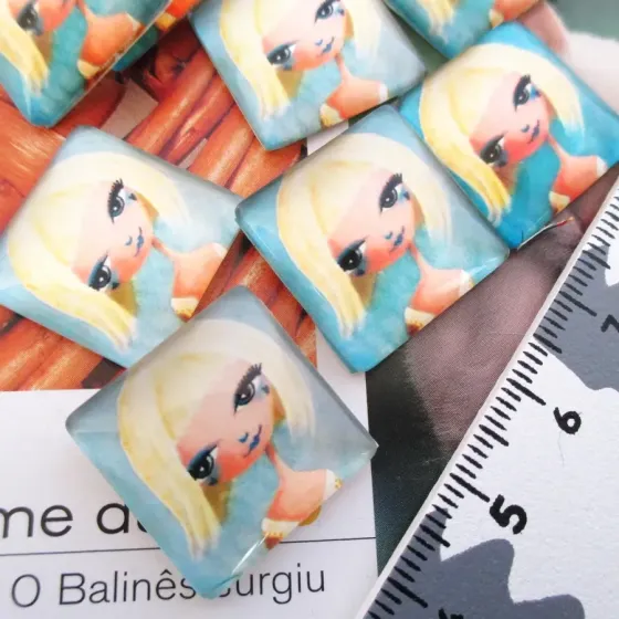 Lote 8 Cabochons 20mm - EC073R