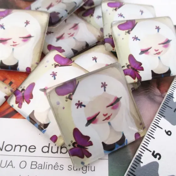 Lote 8 Cabochons 30mm - EC074R