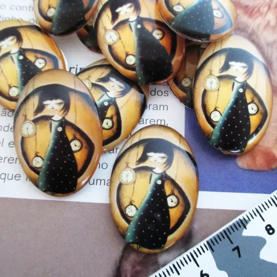 Lote 8 Cabochons 25x35mm -...