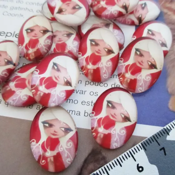 Lote 8 Cabochons 18x25mm -...