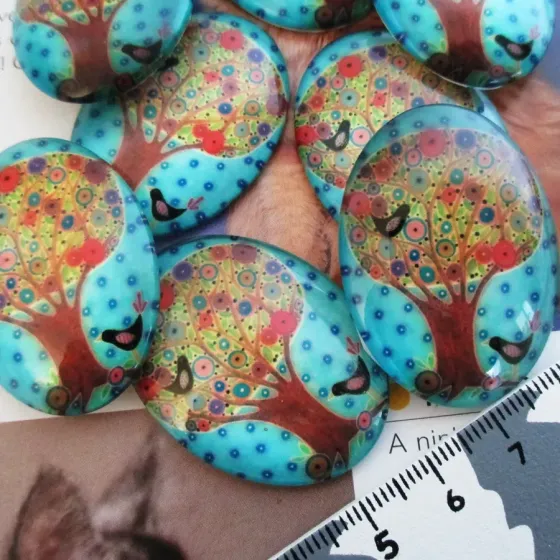 Lote 8 Cabochons 30x40mm -...