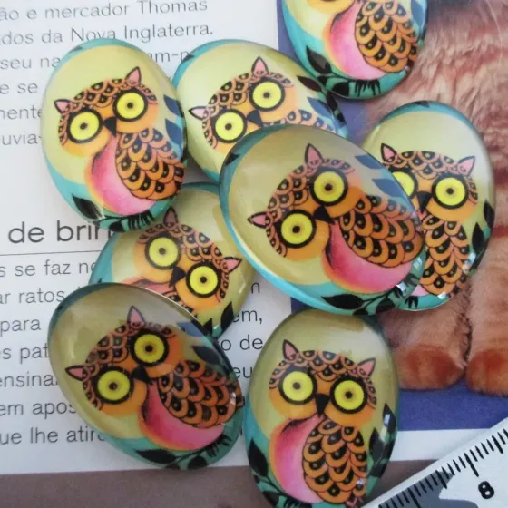 Lote 8 Cabochons 25x35mm -...
