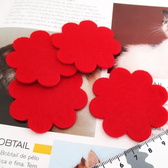 Conjunto 4 Flores em Feltro...
