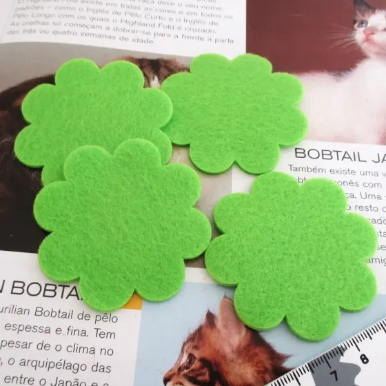 Conjunto 4 Flores em Feltro...