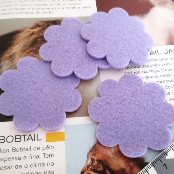 Conjunto 4 Flores em Feltro...