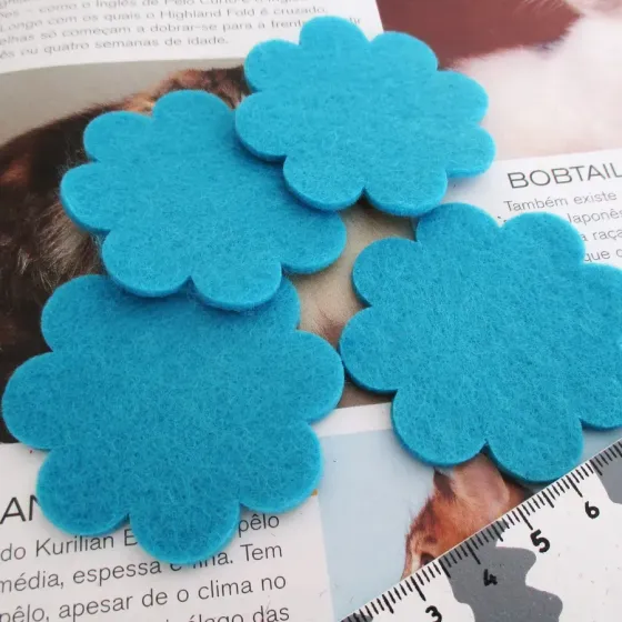 Conjunto 4 Flores em Feltro...