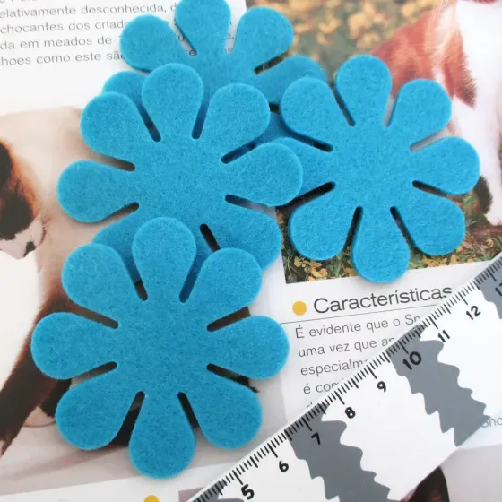Conjunto 4 Flores em Feltro...
