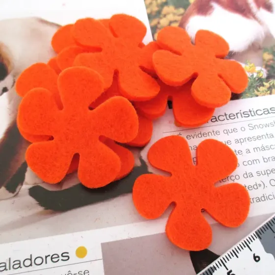 Lote 12 Flores em Feltro -...