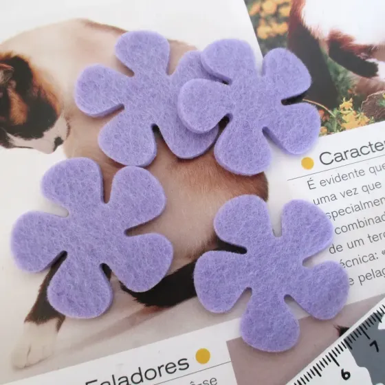 Conjunto 4 Flores em Feltro...