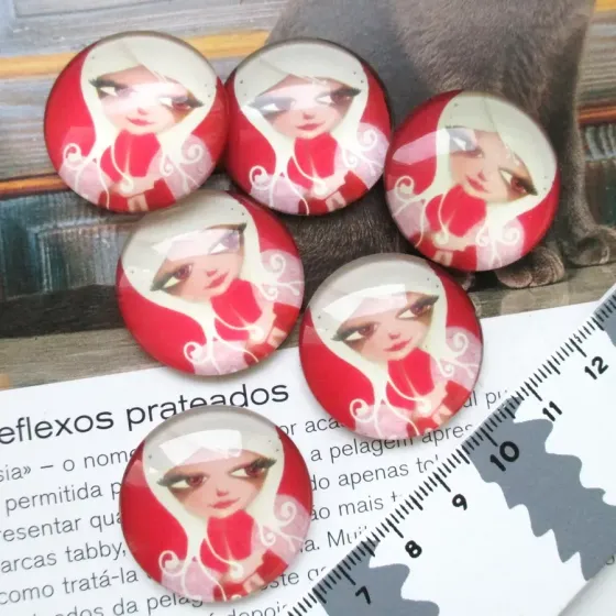Lote 6 Cabochons 30mm - EC246