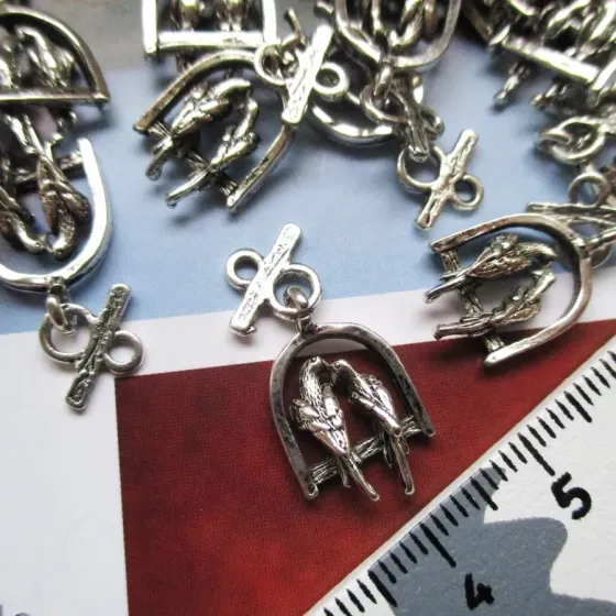 Lote 12 Pendentes Pássaro -...