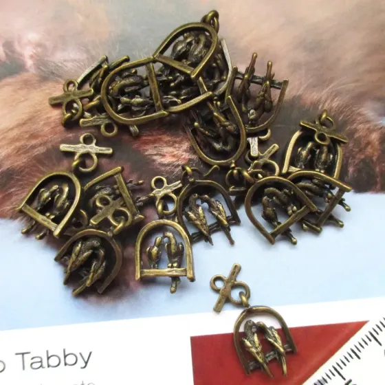 Lote 12 Pendentes Pássaro -...