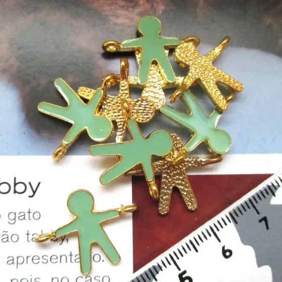 Lote 10 Pendentes Menino -...