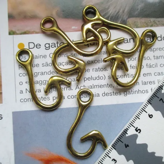 Lote 6 Pendentes Anzol -...