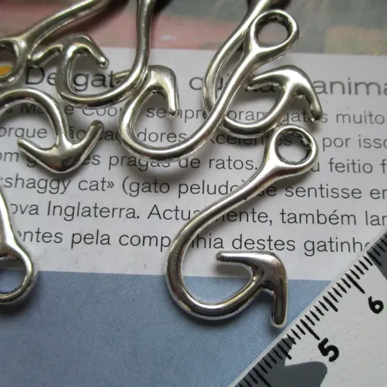 Lote 6 Pendentes Anzol -...