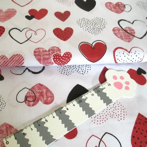 Tecido Coração - EC652