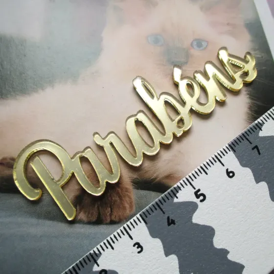 Palavra "Parabéns" - AC808