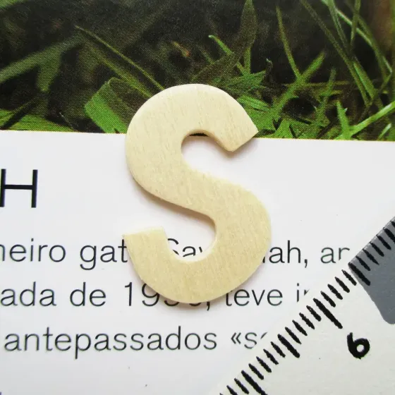 Letra S - MDF