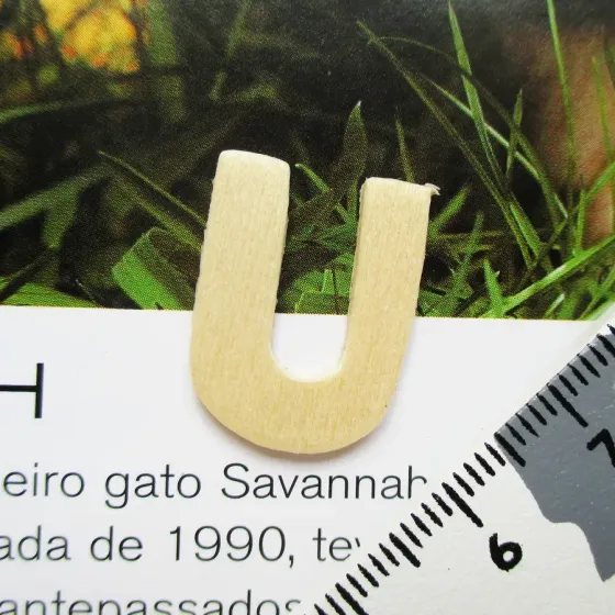 Letra U - MDF