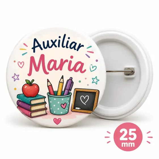 Crachá Personalizado 25mm -...