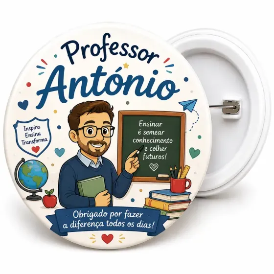 Crachá Personalizado 25mm -...