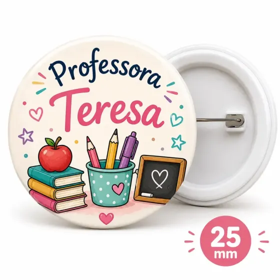 Crachá Personalizado 25mm -...