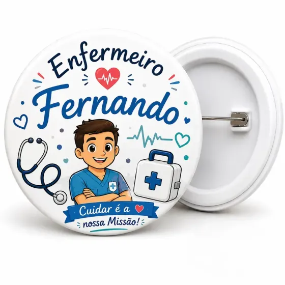 Crachá Personalizado 32mm -...