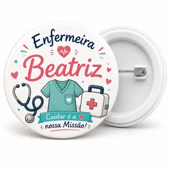 Crachá Personalizado 58mm -...