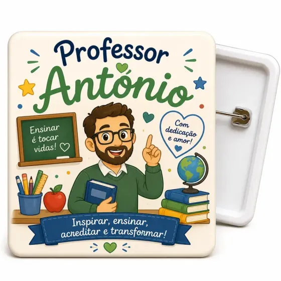 Crachá Personalizado 50mm -...