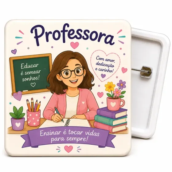 Crachá Personalizado 50mm -...