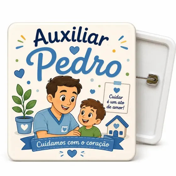 Crachá Personalizado 50mm -...