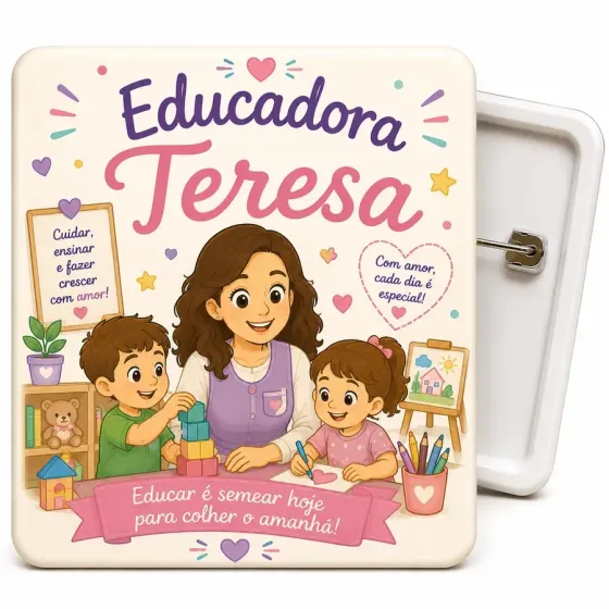 Crachá Personalizado 50mm -...