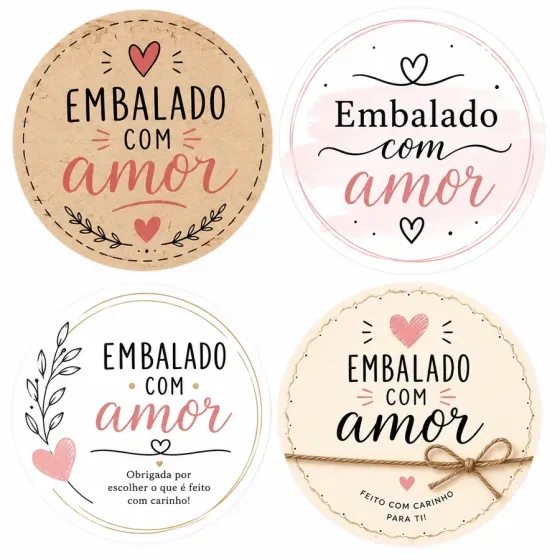 Pack 6 Autocolantes 30mm -...
