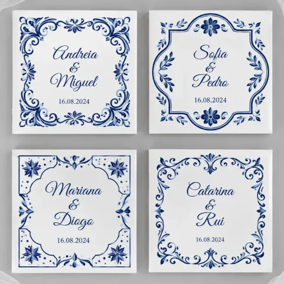 Lembrança Azulejo - Casamento