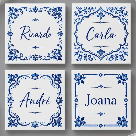 Lembrança Azulejo - Casamento