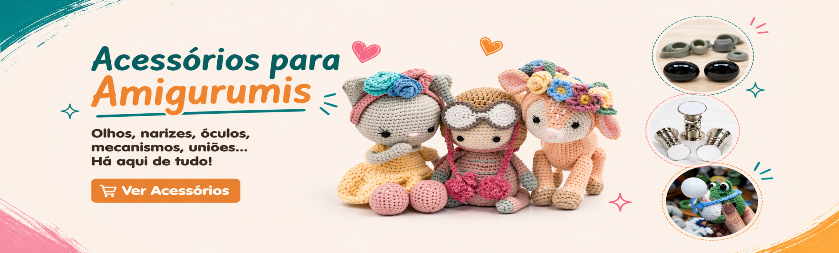 Acessórios Amigurumis